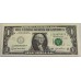 UNITED STATES OF AMERICA 2003 . ONE 1 DOLLAR BANKNOTE . ERROR . INSUFFICIENT INK